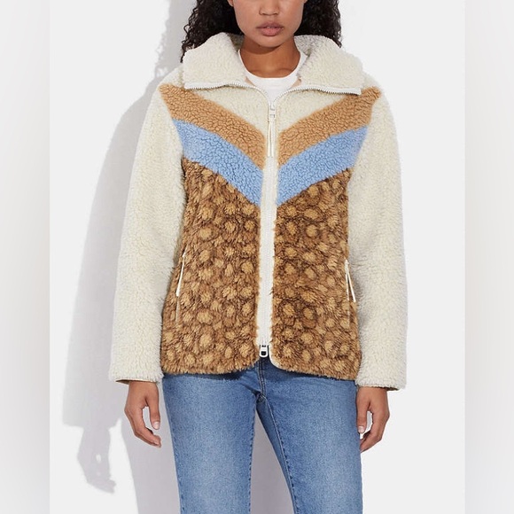 COACH Sherpa Signature Jacket - Picture 1 of 16